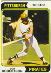 1974 Topps Baseball Cards      540     Bob Robertson